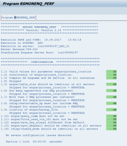 Result from program RSMONENQ_PERF