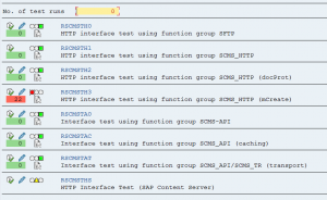 Test program RSCMST result screen