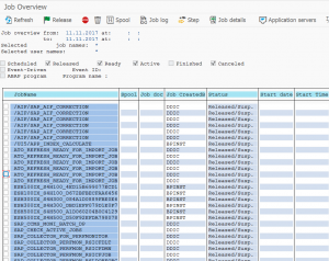 Batch jobs suspended mode