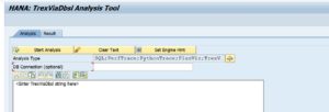 TrexViaDbsl Analysis Tool in ABAP