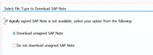 File type for SAP note