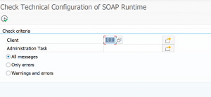 Check technical configuration