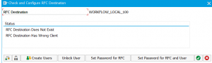 Configure RFC workflow local destination