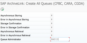 Setup print list archive queues