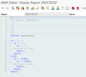 ZNESTEDIF test program