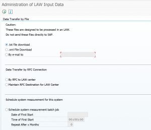 Export of LAW file