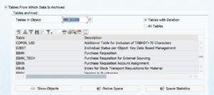 Data base tables MM_EBAN