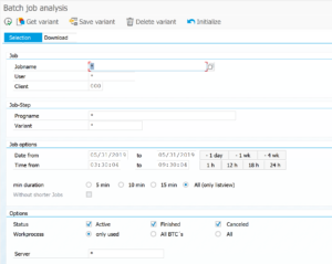 Batch job analysis tool