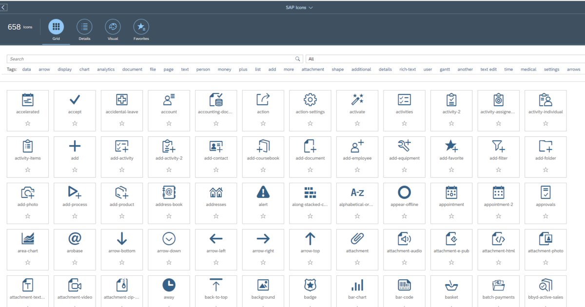 SAP icons – Saptechnicalguru.com